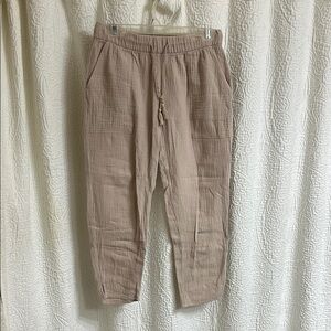 Madewell Blush Linen Casual Pants